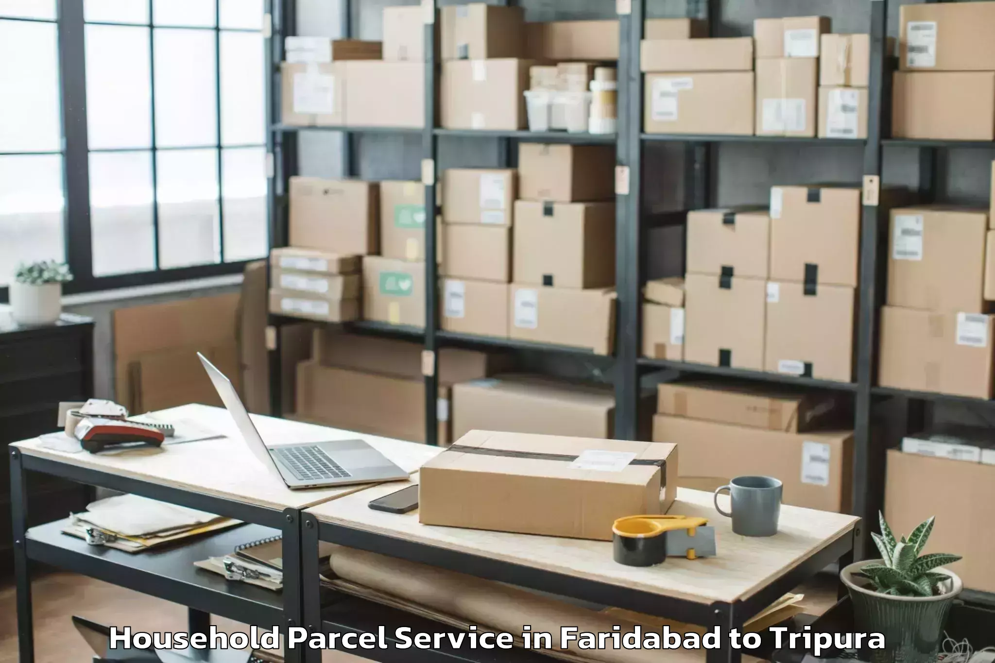 Trusted Faridabad to Kathalia Household Parcel